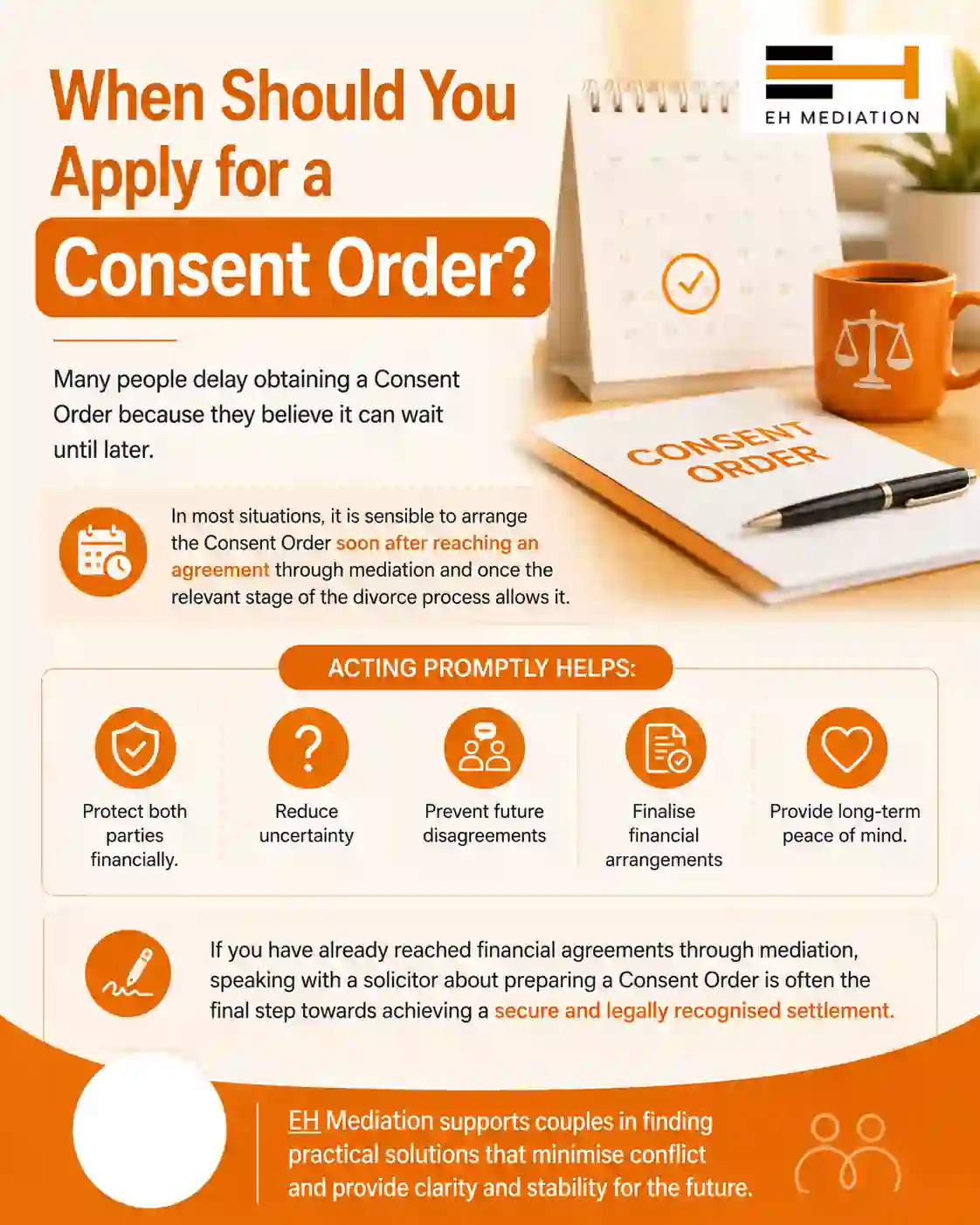 When Should You Apply for a Consent Order Brighton & Hove?